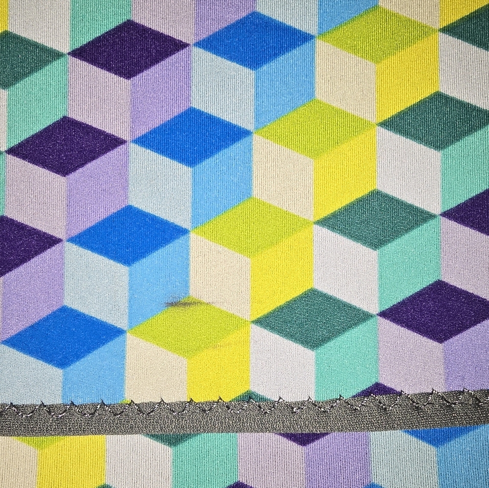Multicolor Geometric Patterned Computer Bag by BYO - Picture 5 of 5